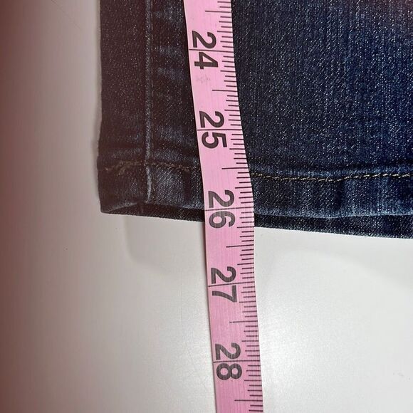 NYDJ Womens Alina Jeans Convertible Ankle Lift Tuck Technology Blue Dark Wash 6P - Picture 9 of 11